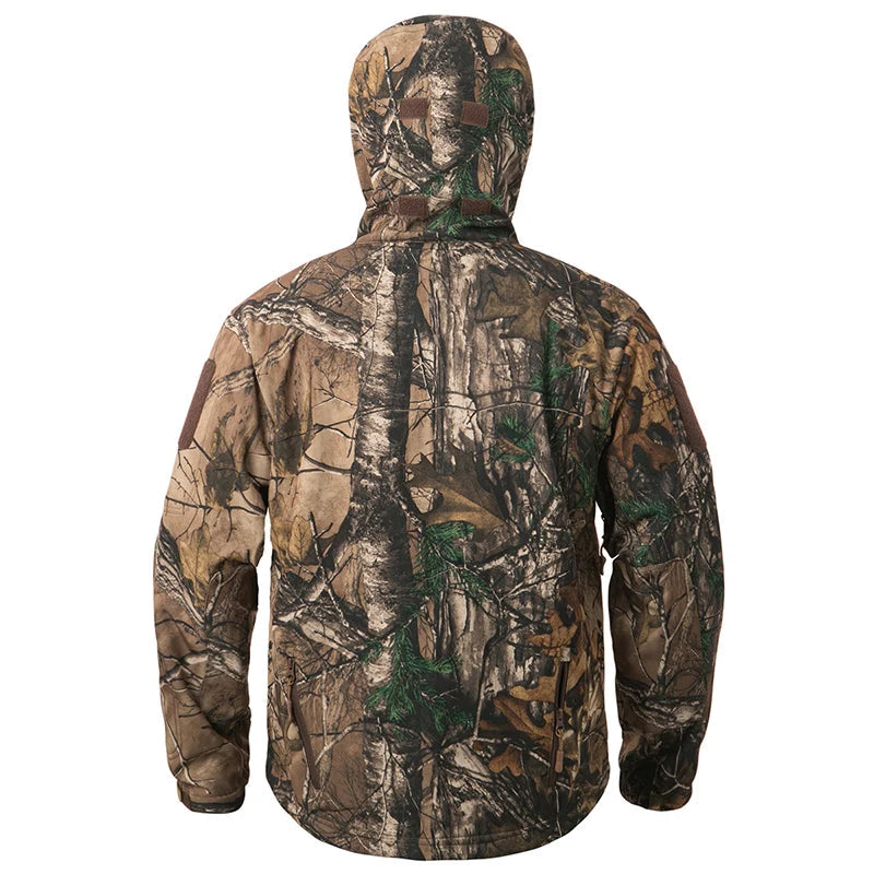 Men’s Camouflage Tactical Jacket – Waterproof Soft Shell Hunting Jacket with Fleece Lining for Outdoor & Winter Use Trekker Essentials