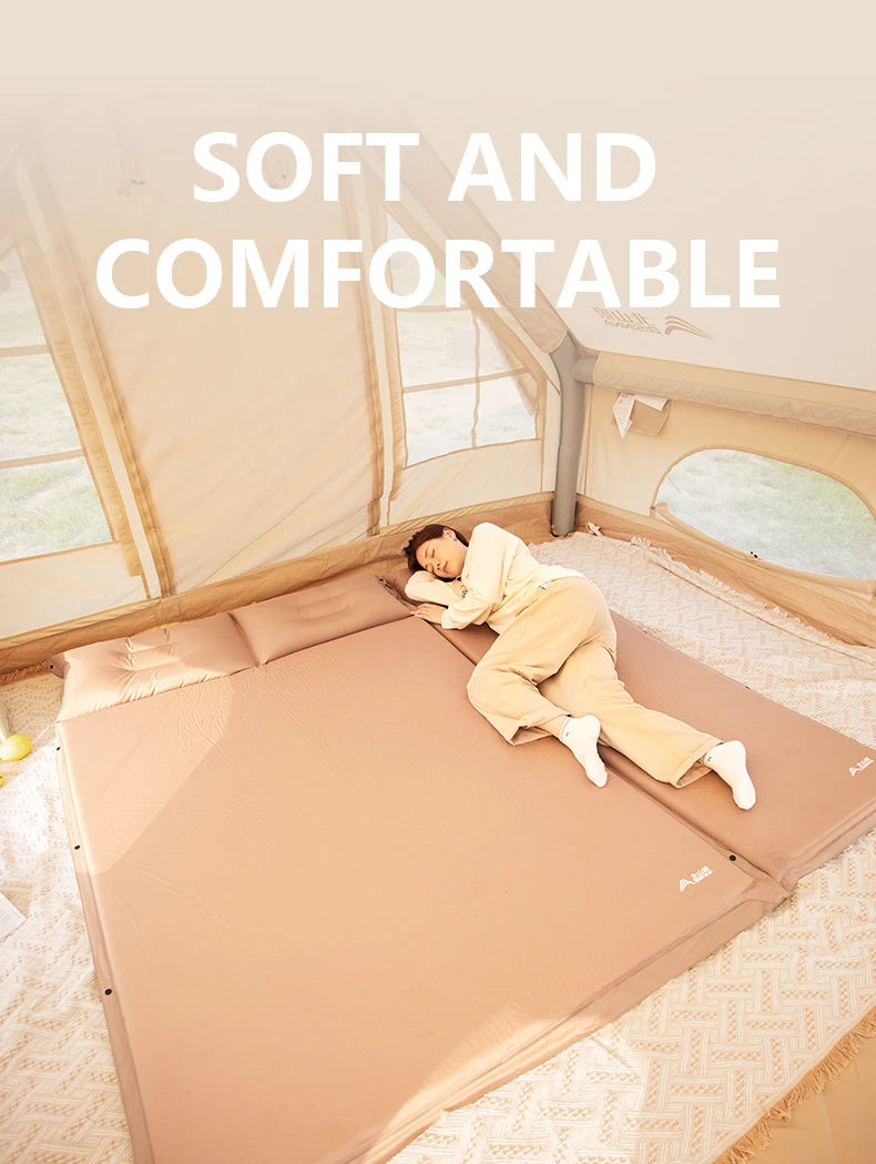 Self-Inflating Camping Mattress – Ultralight Splicable Sleeping Pad for Hiking, Travel & Outdoor Use Trekker Essentials