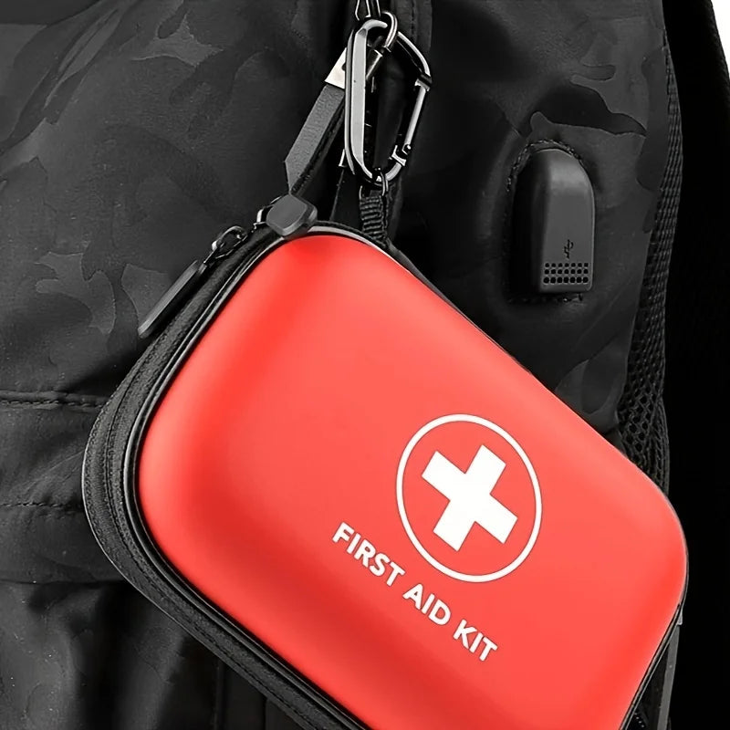 104-Piece First Aid Kit – Waterproof Hard Case Emergency Medical Kit for Travel, Home, Car & Outdoor Use Trekker Essentials