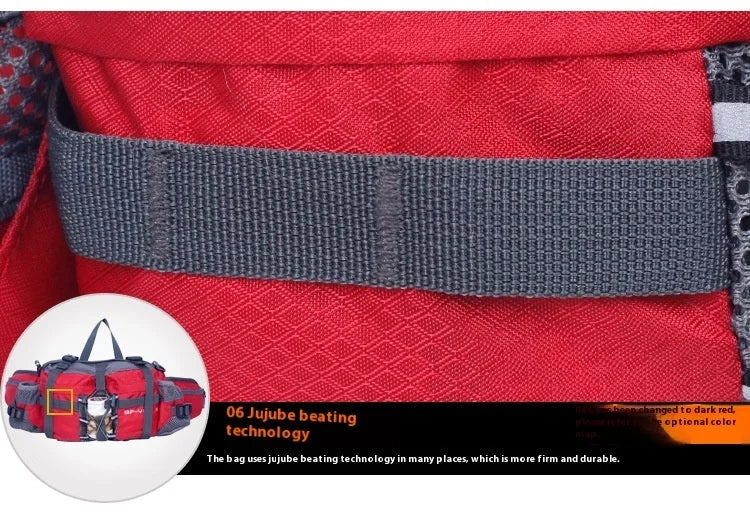 Hiking Waist Bag Outdoor Cycling Waterproof Backpack Reflective Strip Sports Fanny Pack Camping Nylon Hunting Accessor Trekker Essentials