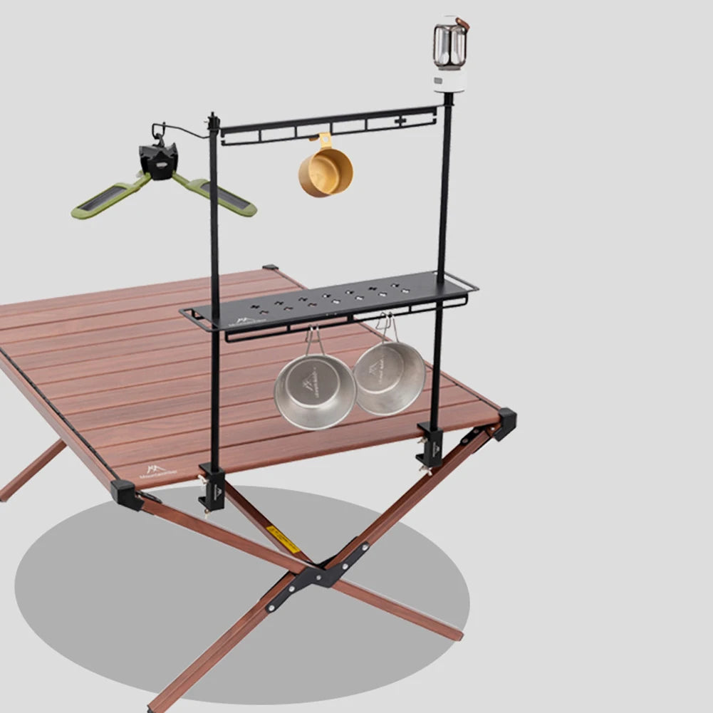 MountainHiker Camping Lantern Stand – Detachable Tabletop & Ground Light Holder, Adjustable Aluminum Alloy Lamp Bracket for Camping, Hiking & BBQ