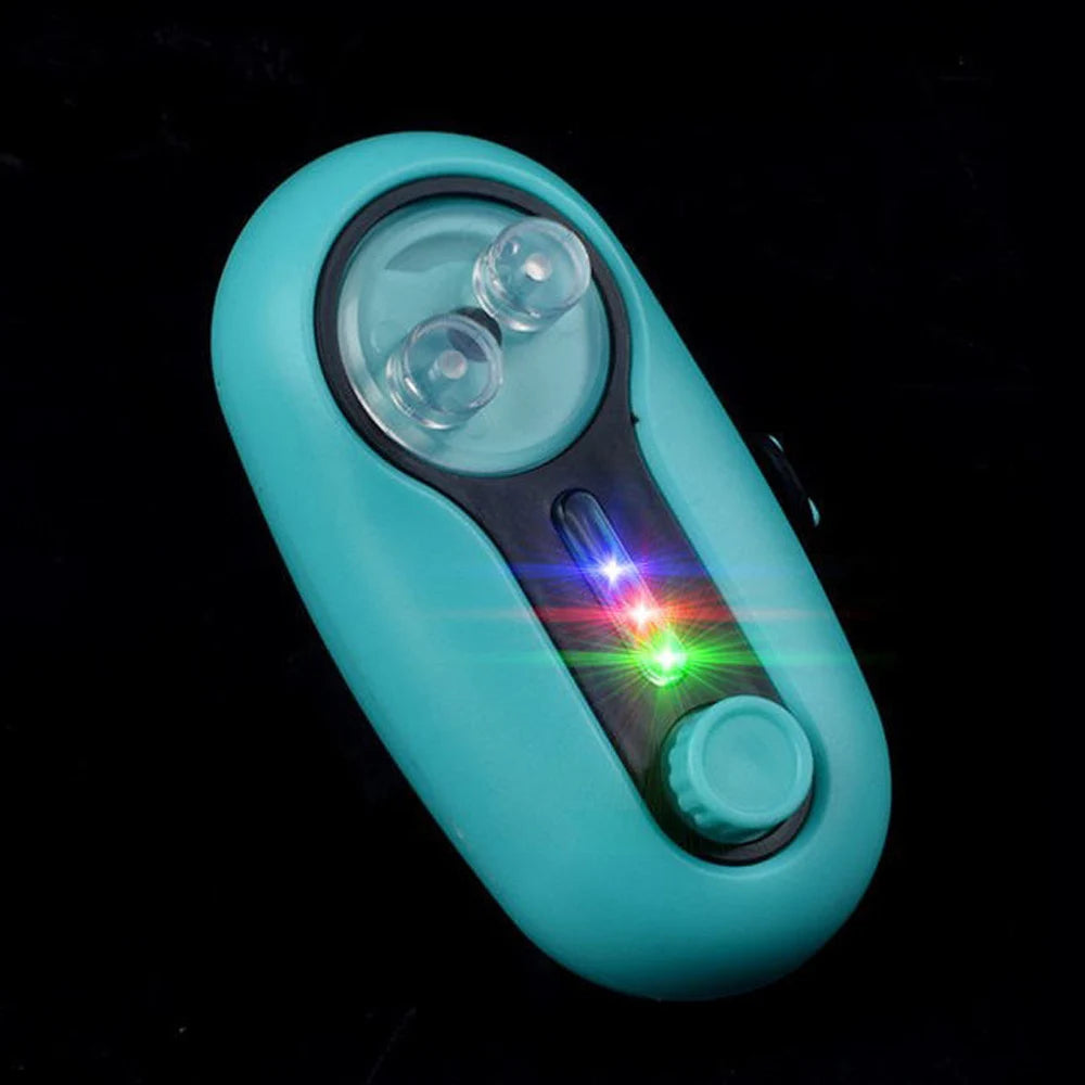 Alarma de picada universal con luz LED: alerta sonora electrónica para cañas de mar y río (diseño con clip)