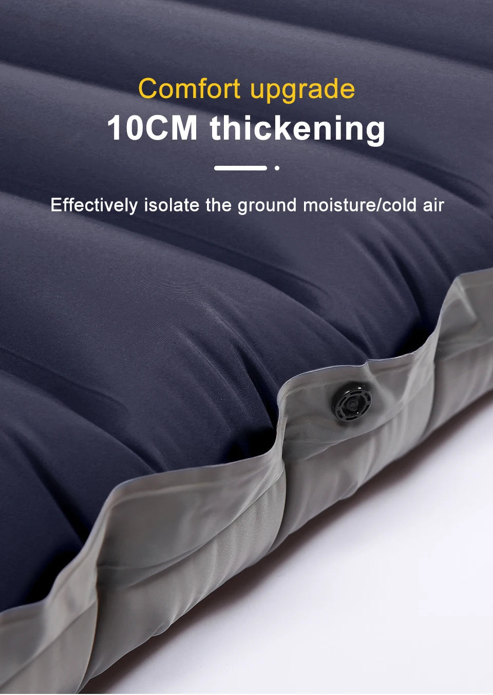 Outdoor Thicken Camping Mattress Ultralight Self-inflating Air Mattress Built-in Inflator Pump For Travel Hiking Fishing Trekker Essentials