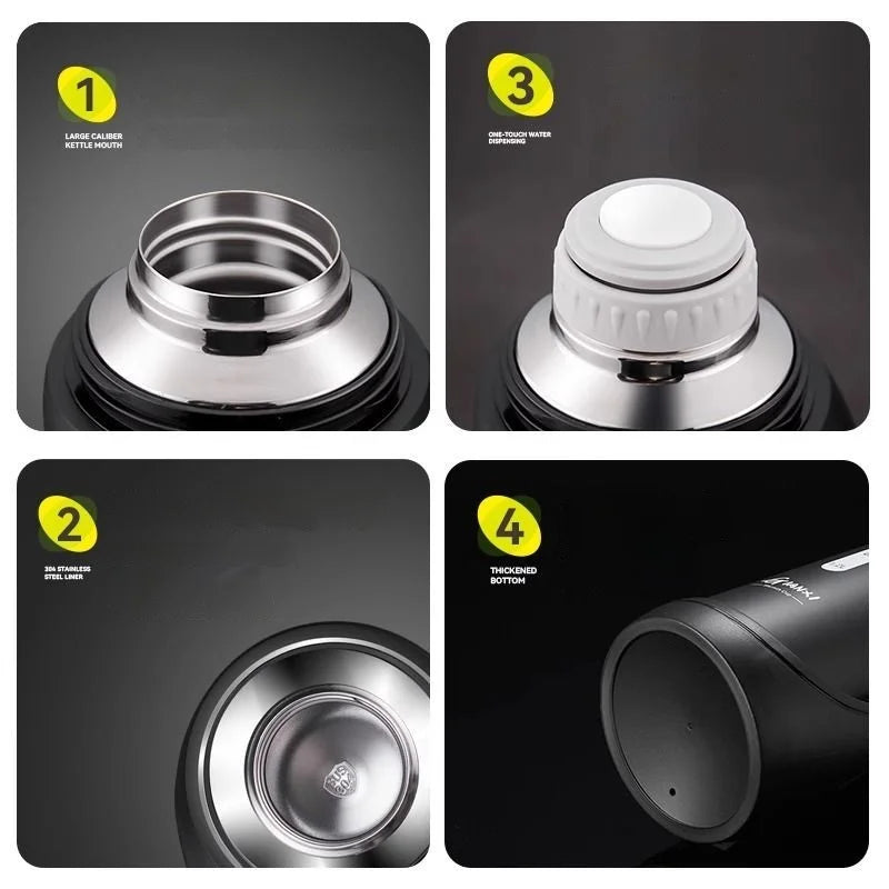 Large Capacity Camping Thermos | 2-in-1 Outdoor Travel Kettle & Cold Pot for Coffee & Hydration