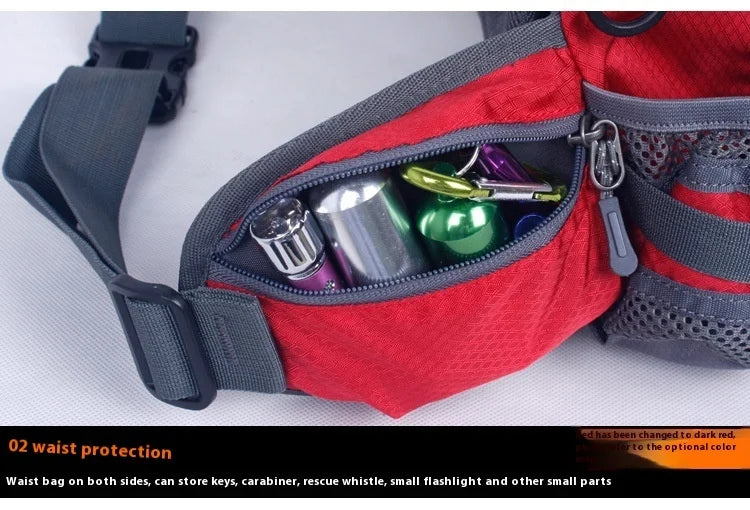 Hiking Waist Bag Outdoor Cycling Waterproof Backpack Reflective Strip Sports Fanny Pack Camping Nylon Hunting Accessor Trekker Essentials
