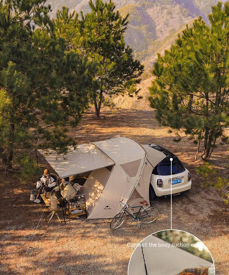 Tienda de campaña lateral Naturehike para coche: toldo todoterreno para camping y glamping