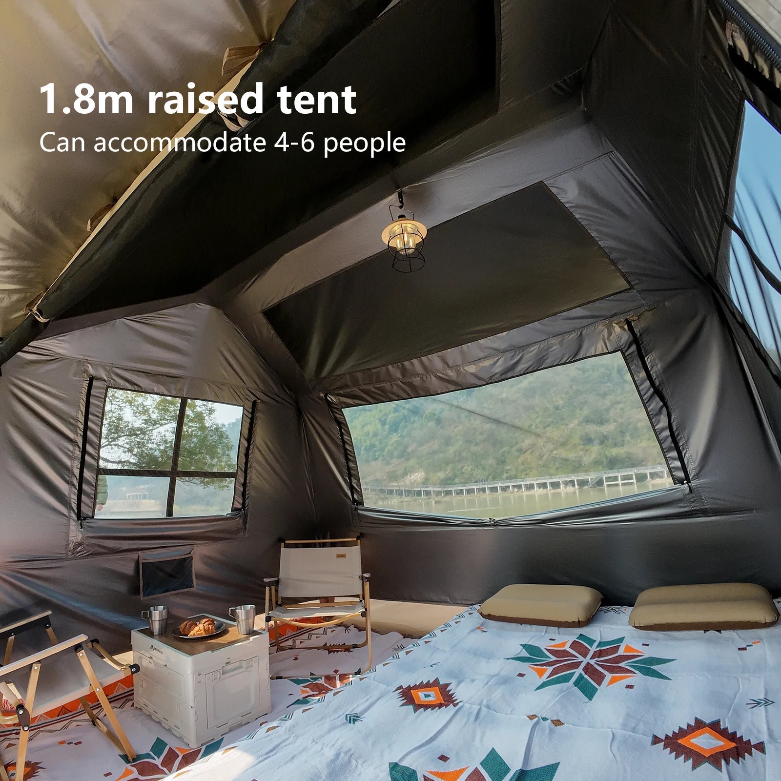 Automatic Camping Tent for 3–4 Persons – Waterproof Family Tent with One-Touch Setup & Canopy Trekker Essentials