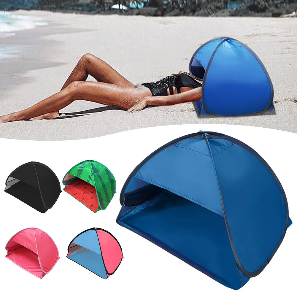 Head Tent Mini Portable Sun Shelter Pop-Ups Beach Tent Summer Beach Mini Sunbathing Head Tent Face Tent for Seasides Beach Trekker Essentials