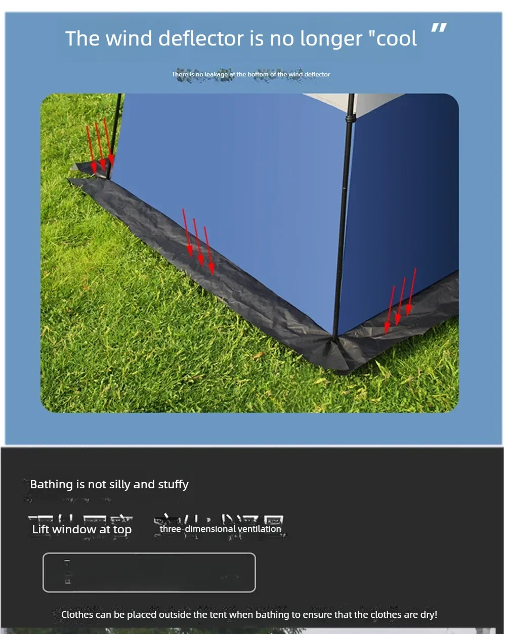 2-Person Pop-Up Shower Tent: Instant Automatic Privacy Shelter for Camping & Beach