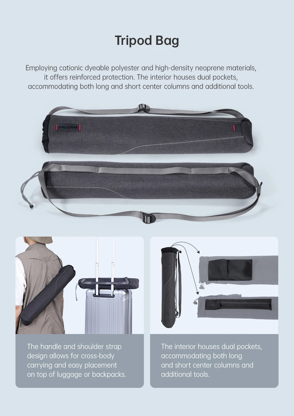 Trípode de viaje de fibra de carbono - Trípode profesional de bloqueo rápido con montura F38