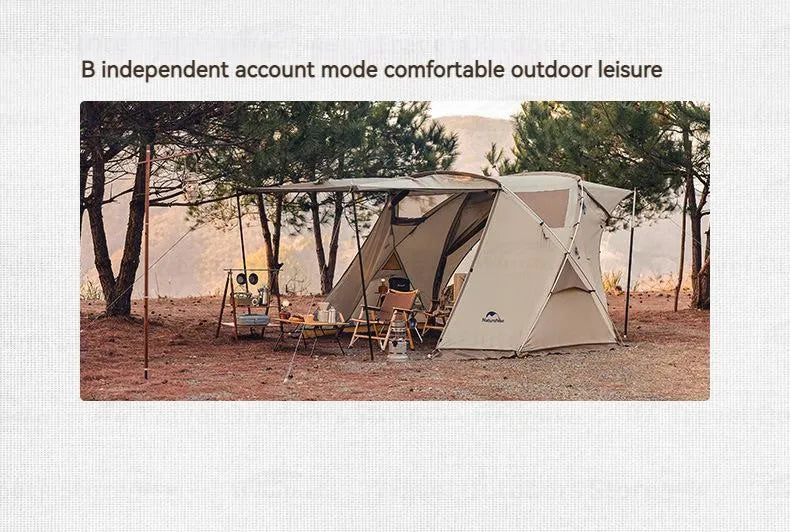 Tienda de campaña lateral Naturehike para coche: toldo todoterreno para camping y glamping