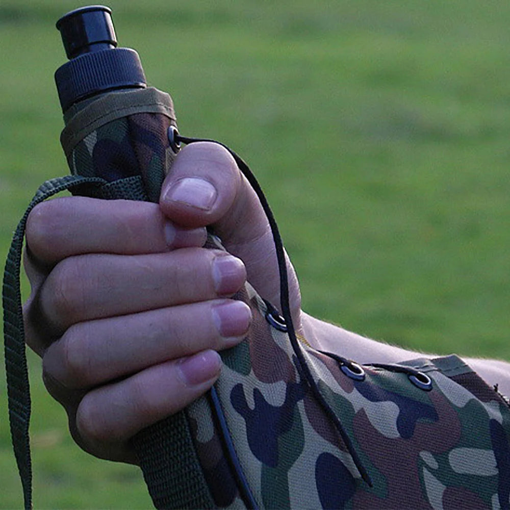 800ml Outdoor Hydration Bottle | Portable Sports Water Kettle with Shoulder Strap for Hiking & Backpacking