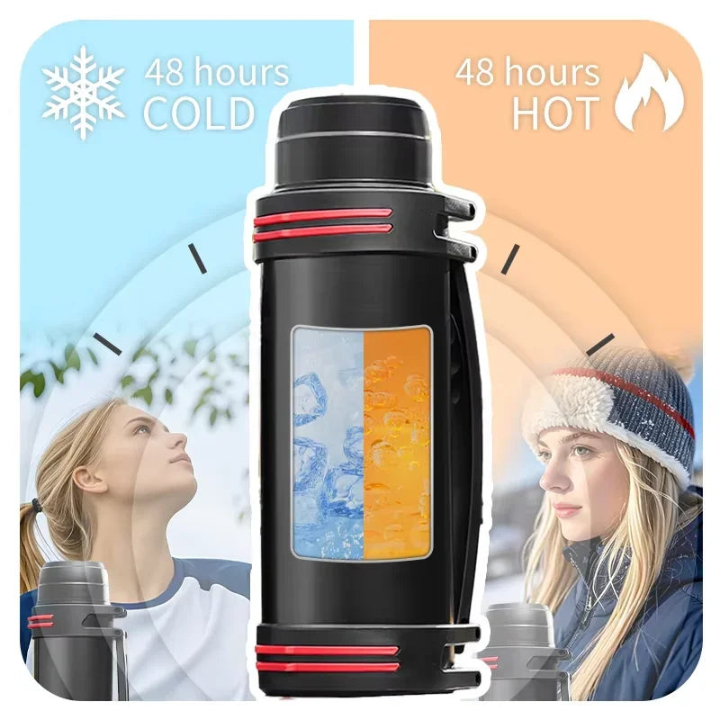 800ml Outdoor Hydration Bottle | Portable Sports Water Kettle with Shoulder Strap for Hiking & Backpacking