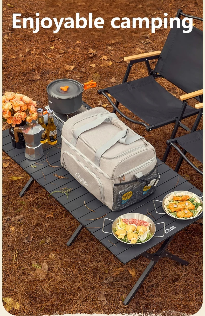 Outdoor camping bag, camping convenience hand-held insulated bag, sports outdoor, outdoor ice bag, large capacity insulated bag Trekker Essentials