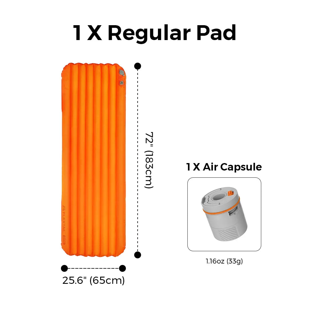 FLEXTAIL Insulated Sleeping Pad – Ultralight Inflatable Camping Mattress (Zero & Tiny Series) Trekker Essentials