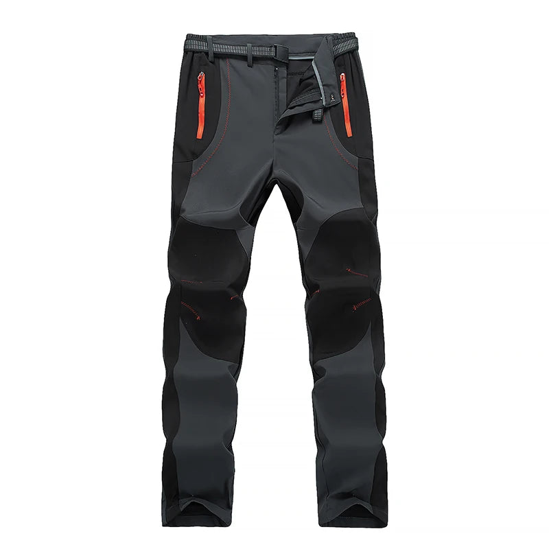 Men’s Waterproof Fleece Hiking Pants – Winter Windproof Soft Shell Outdoor Trousers for Trekking, Camping & Skiing Trekker Essentials