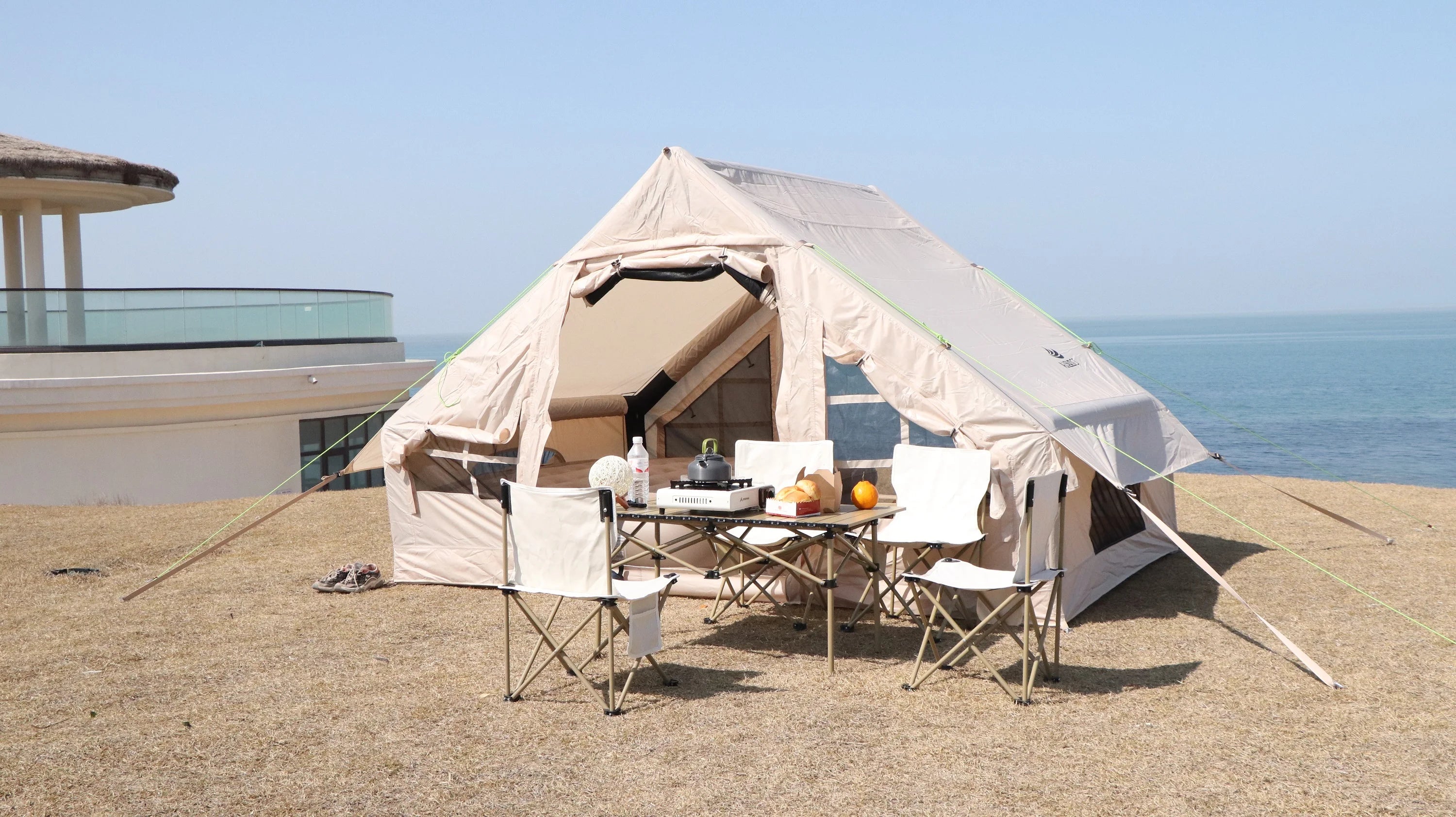 Large Inflatable Camping Tent for 3–4 People – Waterproof Family Cabin – Trekker Essentials