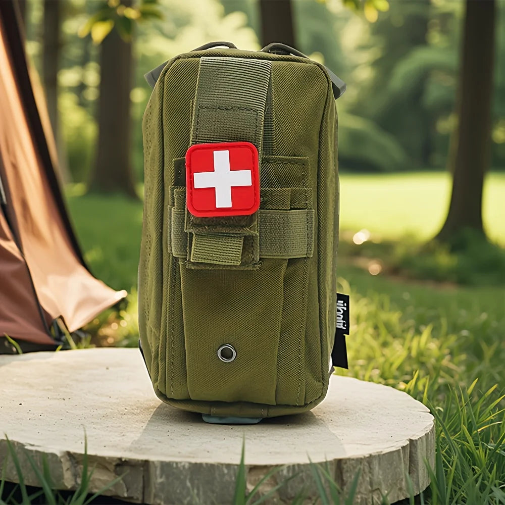 Tactical First Aid Kit with Tourniquet – MOLLE Emergency Medical Pouch for Camping, Hiking & Survival Trekker Essentials