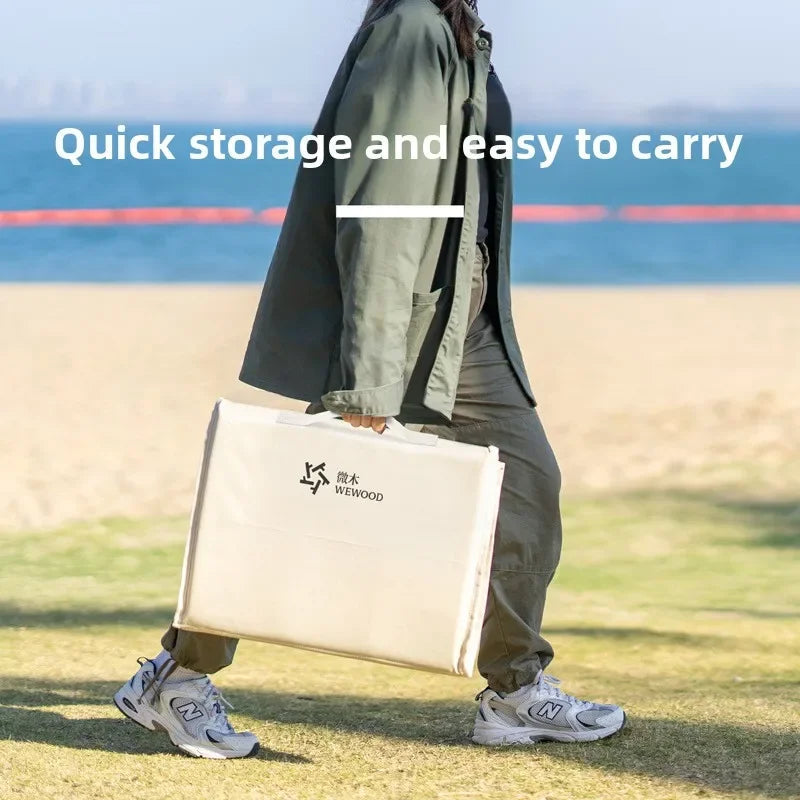 1PCS Portable Foldable Outdoor Camping Backrest Cushion - Oxford Cloth Beach  Multi-use Camping Sit Pad Lightweight beach chair Trekker Essentials