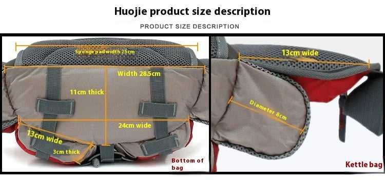 Hiking Waist Bag Outdoor Cycling Waterproof Backpack Reflective Strip Sports Fanny Pack Camping Nylon Hunting Accessor Trekker Essentials