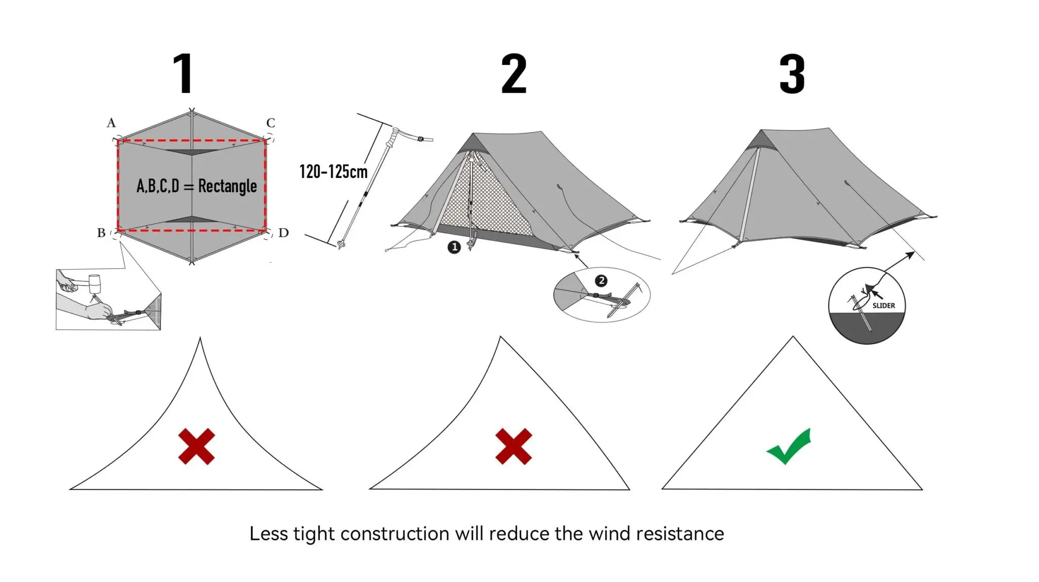 2024 New Version FLAME'S CREED LanShan 2 Person Oudoor Ultralight Camping Tent 3 Season Professional 15D Silnylon Rodless Tent Trekker Essentials