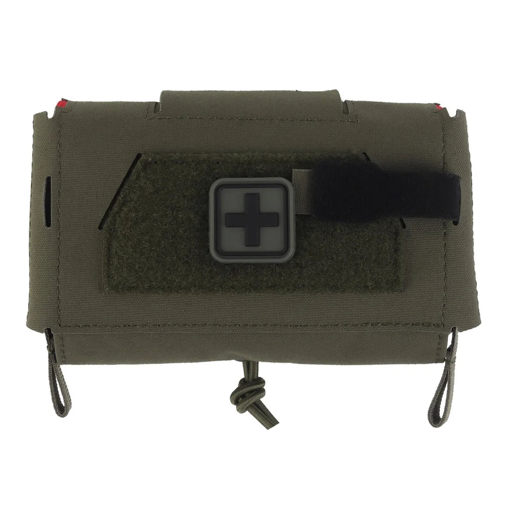 Camo Style MD2 Compact Trauma Kit Tactical IFAK Medical First Aid Pouch Outdoors Hunting Camping Patrol Survival Equipment Trekker Essentials