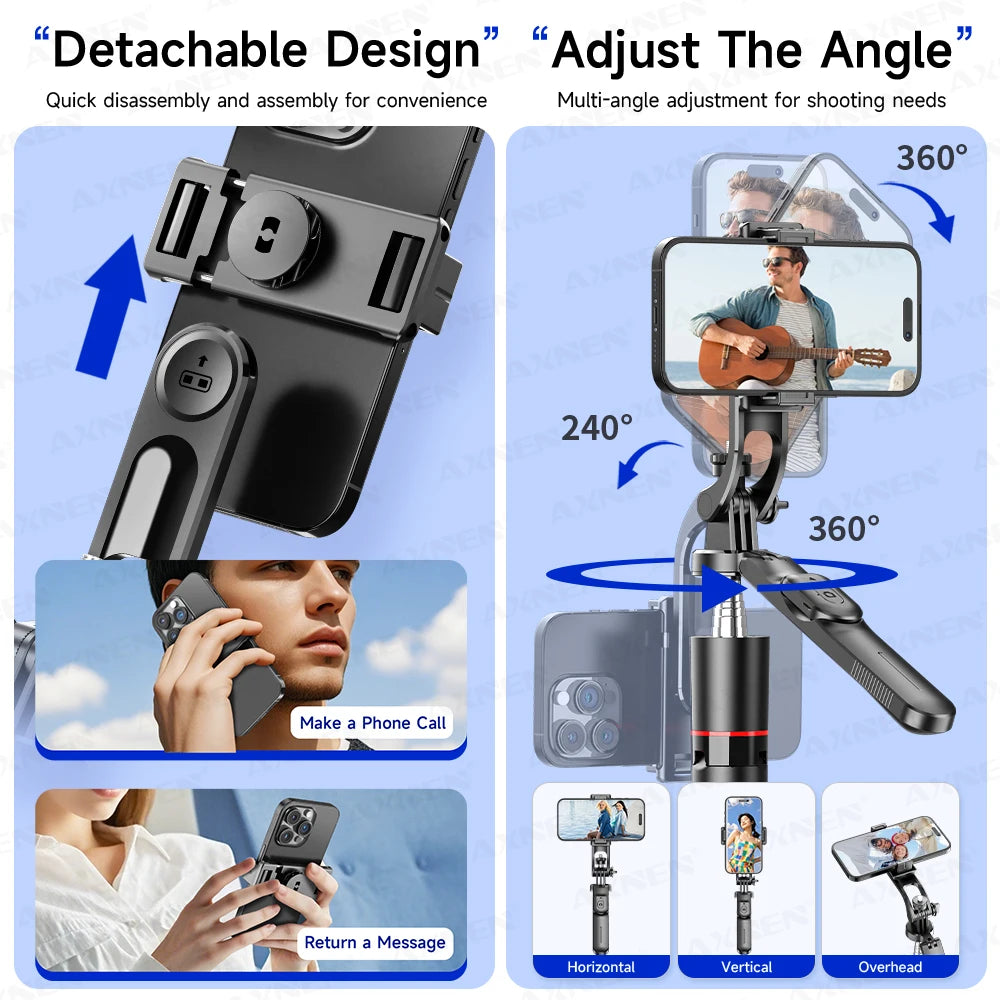 F16 Selfie Stick Tripod with 1708mm Long 8-Section Pole, Bluetooth Remote, 360° Rotation, 1/4 Interface, for Phone Camera Vlog Trekker Essentials