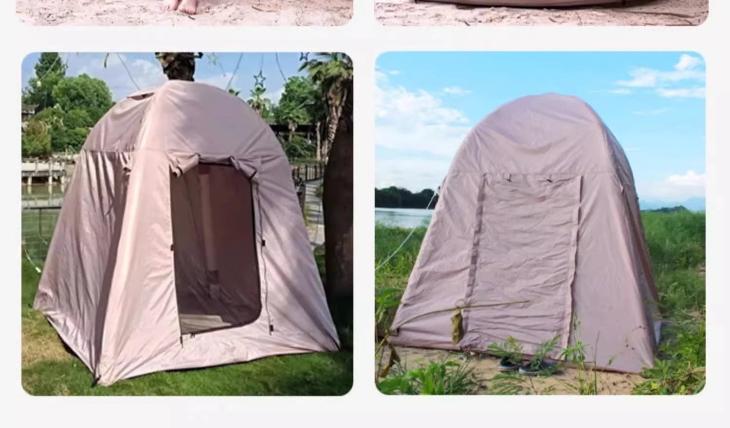 Self-Inflating Air Tent - Instant Setup Waterproof Shelter for 2-4 Campers