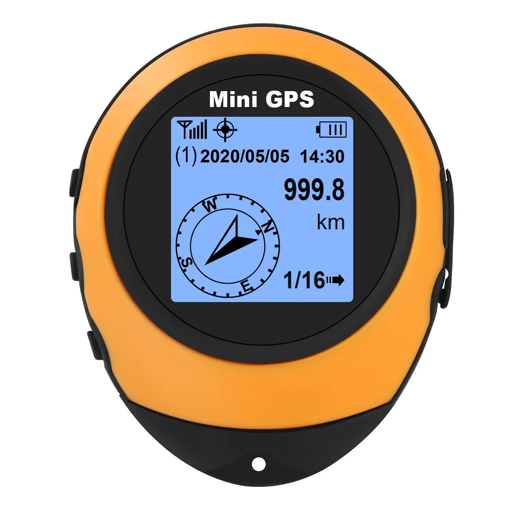High-Precision Satellite Mini Handheld GPS Coordinates Compass Altitude locator Navigator Outdoor Sports Travel hiking Tracking Trekker Essentials