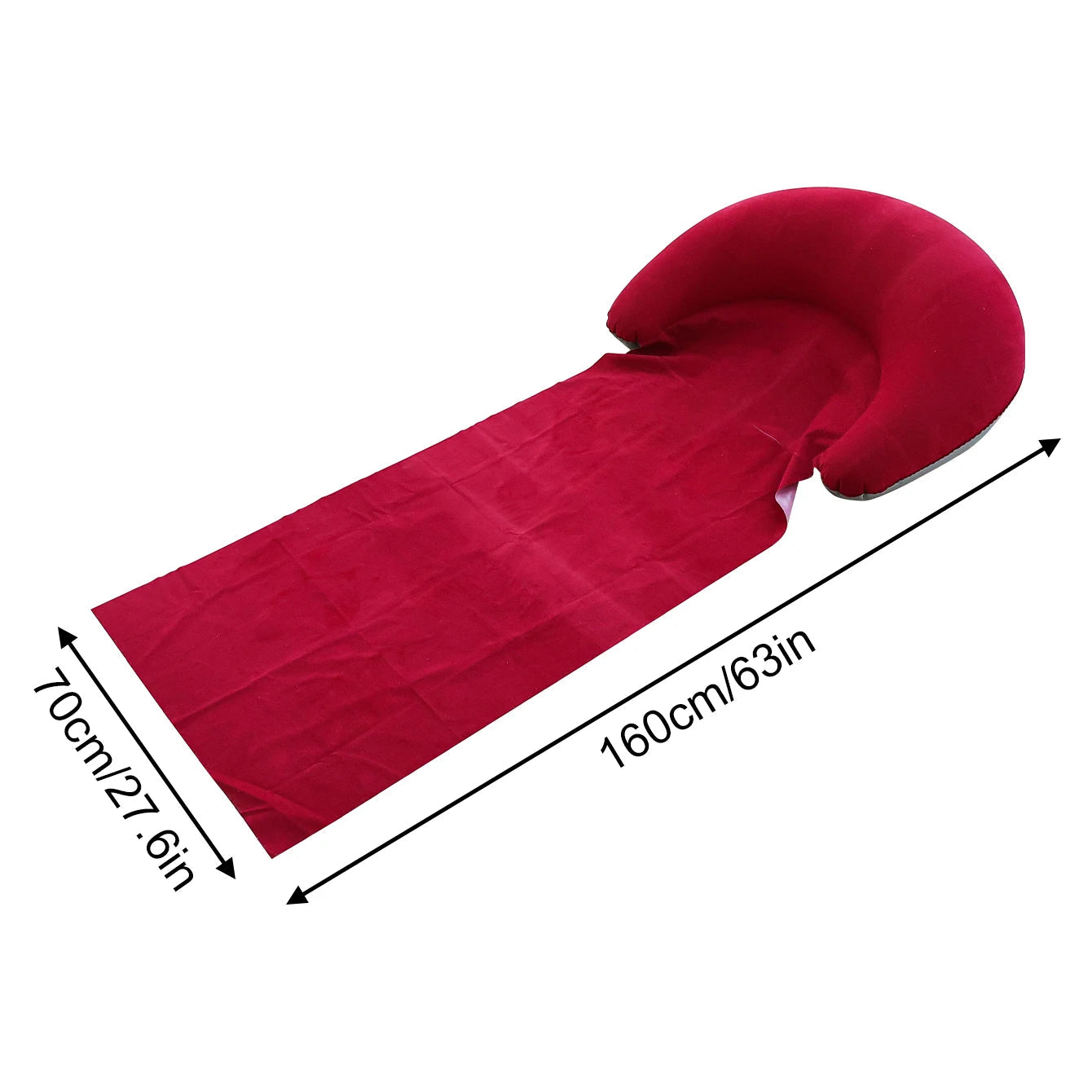 1PCOutdoor Camping Foldable Inflatable Beach Mat, Compact, Convenient and Simple Camping Outdoor Mat, Suitable For Beach Parties Trekker Essentials