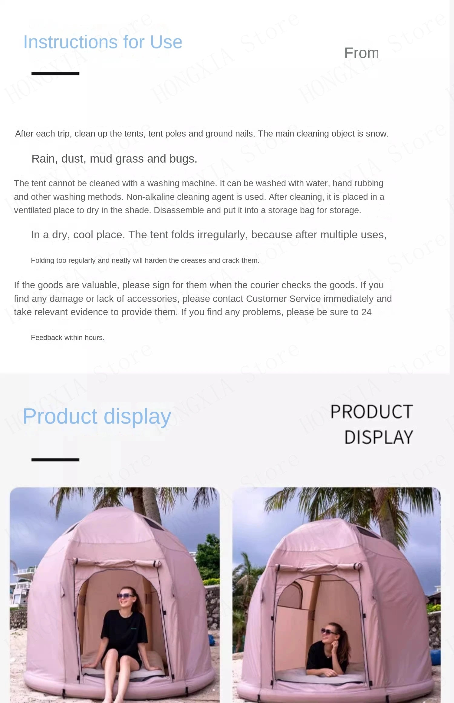 Self-Inflating Air Tent - Instant Setup Waterproof Shelter for 2-4 Campers