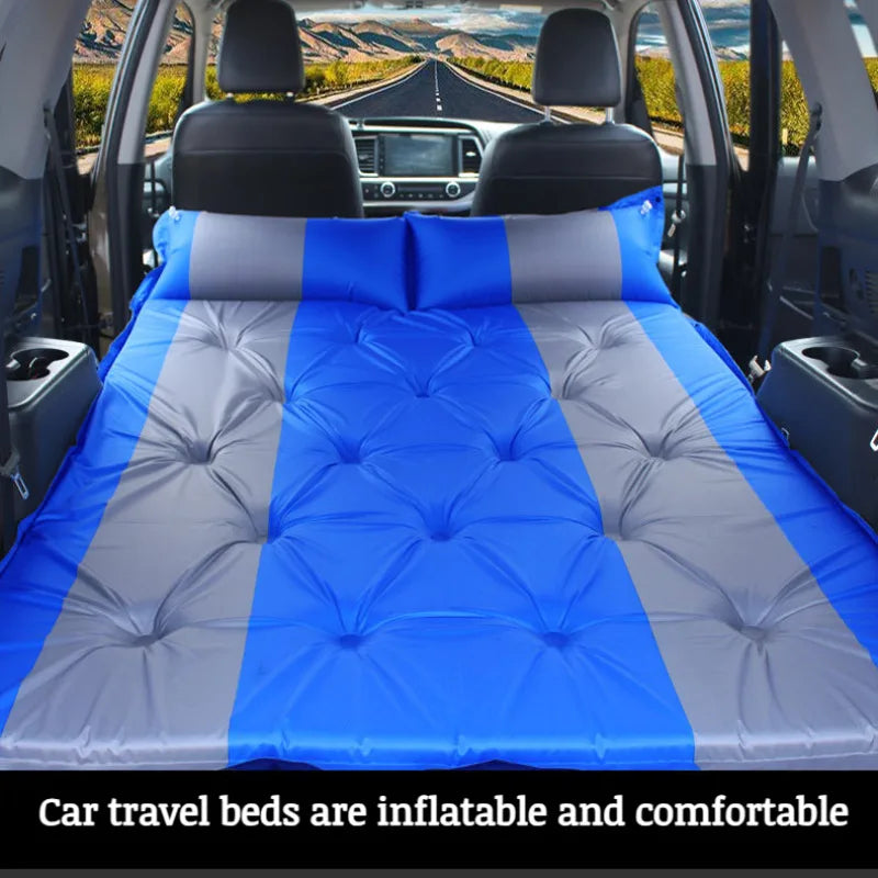 Car Automatic Iatable Bed SUV Car Folding Air Mattress Portable Back Seat Blow-up Sleeping Pad For Vehicle Trunk Travel Camping