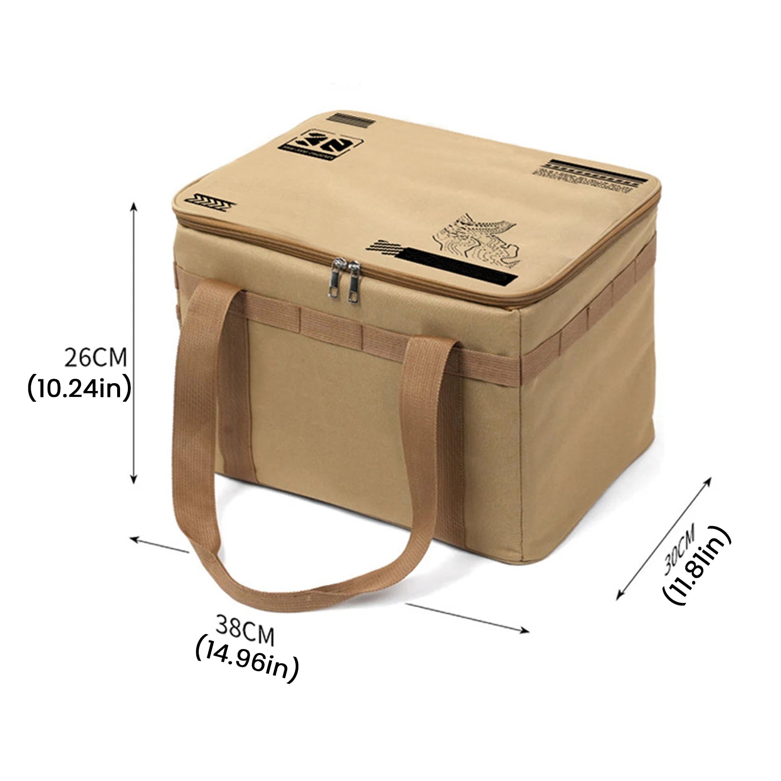 30L 42L Tactical Camping Storage Bag Insulated Folding Box Waterproof Picnic Tableware Field Equipment Outdoor Gear Organizer Trekker Essentials