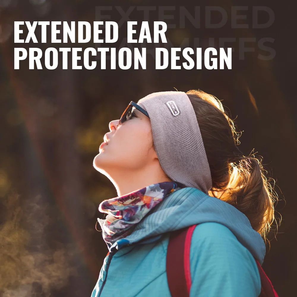 Windproof Fleece Ear Warmer Headband – Moisture-Wicking Winter Ear Protection
