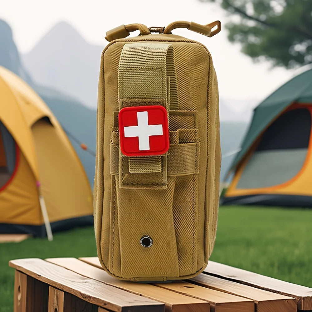 Tactical First Aid Kit with Tourniquet – MOLLE Emergency Medical Pouch for Camping, Hiking & Survival Trekker Essentials