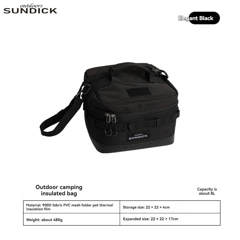 1 black/brown/Army green/camo optional camping insulated outdoor camping bowl cup storage bag Trekker Essentials