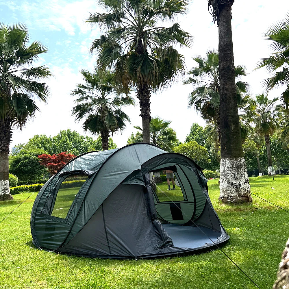 5-8 people quick opening hand throw tent waterproof camping boat tent outdoor tent fully automatic pop-up Trekker Essentials