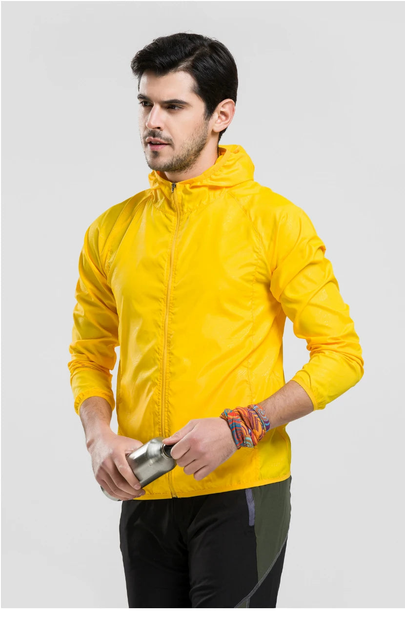 Camping Jacket Unisex Waterproof Windbreaker with UV Protection – Quick Dry Outdoor Jacket for Hiking, Fishing & Cycling Trekker Essentials