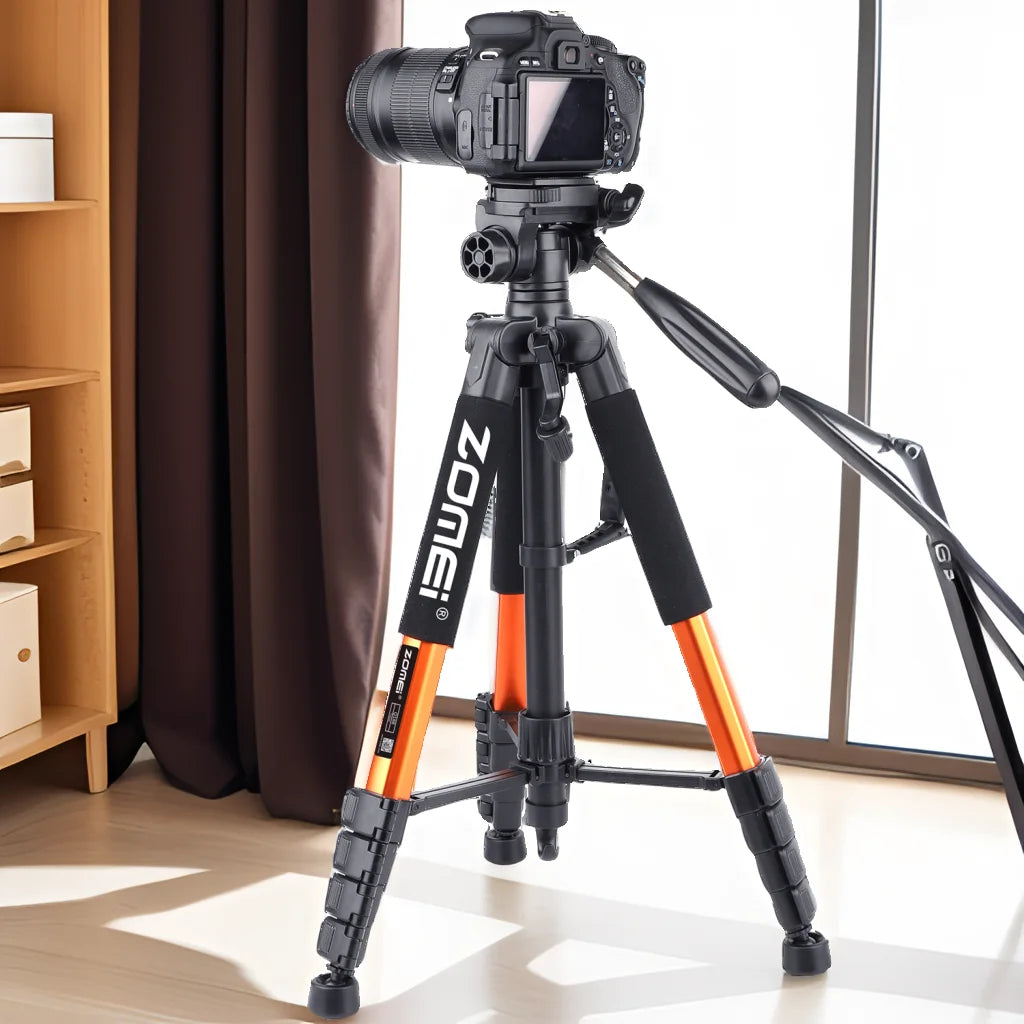 73.6" Professional Camera Tripod - 5kg Load Aluminum Alloy DSLR/Phone Stand