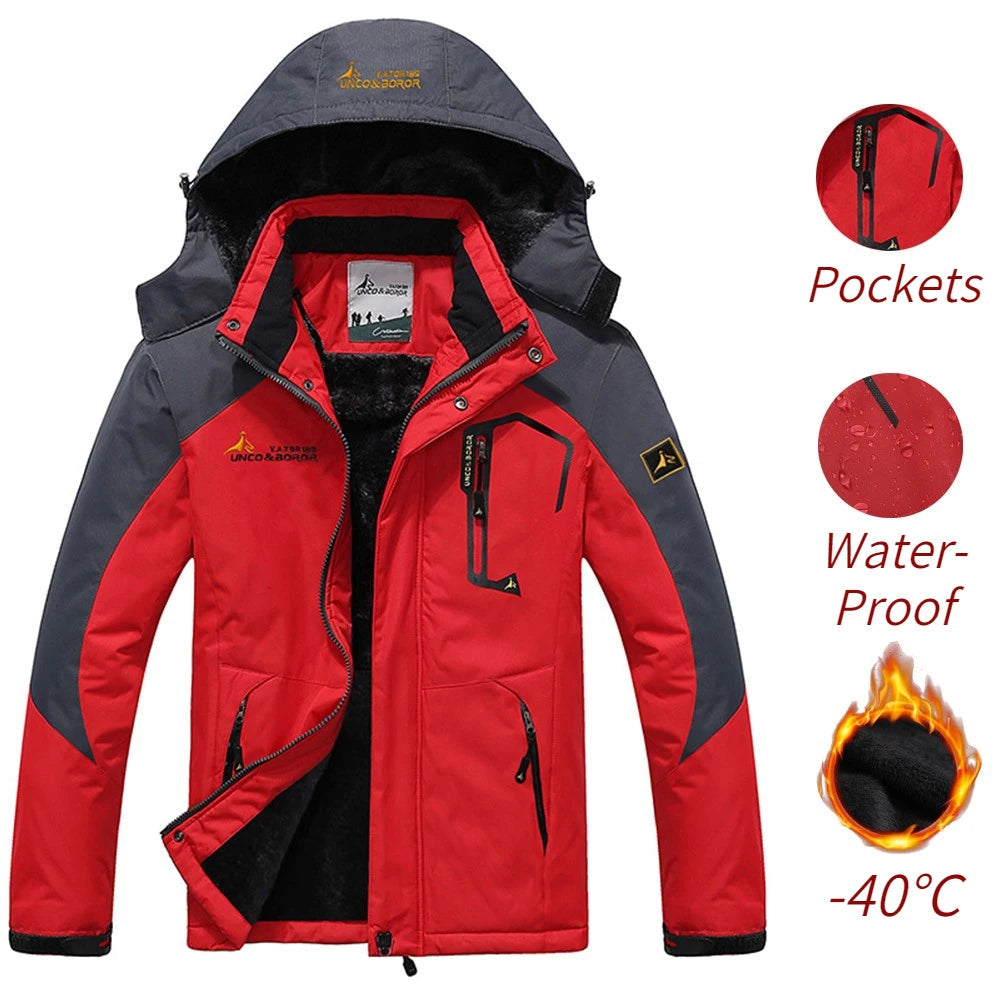 Men’s Winter Parka Jacket – Thick Warm Windproof Military Style Coat for Cold Weather Trekker Essentials