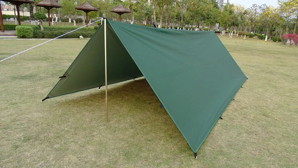 19 Hang Point Tarp Waterpoof Survival Bushcraft Sun Shelter Beach Shade Tent Outdoor Canopy Backpacking Tourist Awning 4x4 3x3m Trekker Essentials