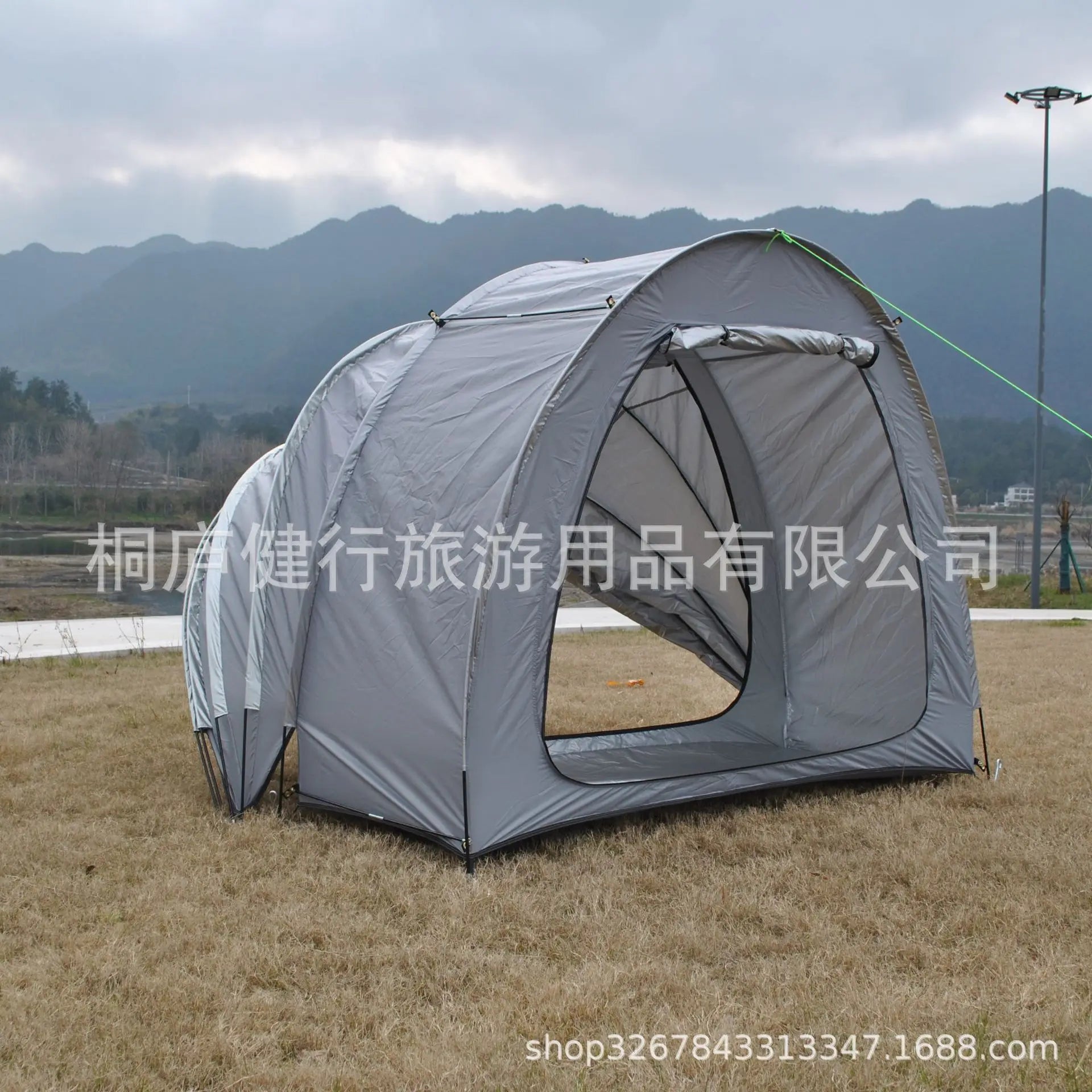 Rainproof Multi-Use Shelter Tent – 600D Oxford Fabric, Fiberglass Poles, Fits 3–4 People Trekker Essentials