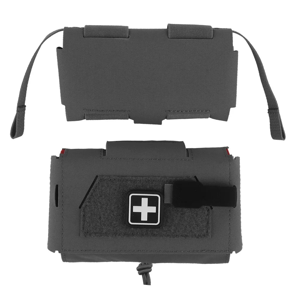 Camo Style MD2 Compact Trauma Kit Tactical IFAK Medical First Aid Pouch Outdoors Hunting Camping Patrol Survival Equipment Trekker Essentials