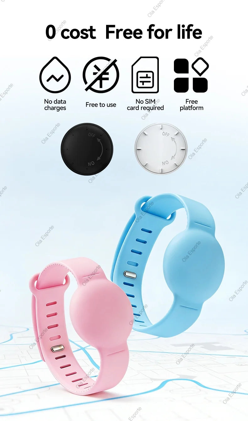 2026 Tracking Wristband Find Anti-Loss Kid Tracker Required Track History Precise Location Tracking One-Click Navigation via App Trekker Essentials