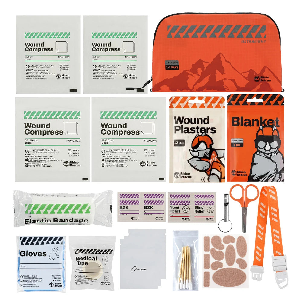 Outdoor First Aid Kit – Lightweight Waterproof Emergency Medical Kit for Travel, Hiking & Camping Trekker Essentials