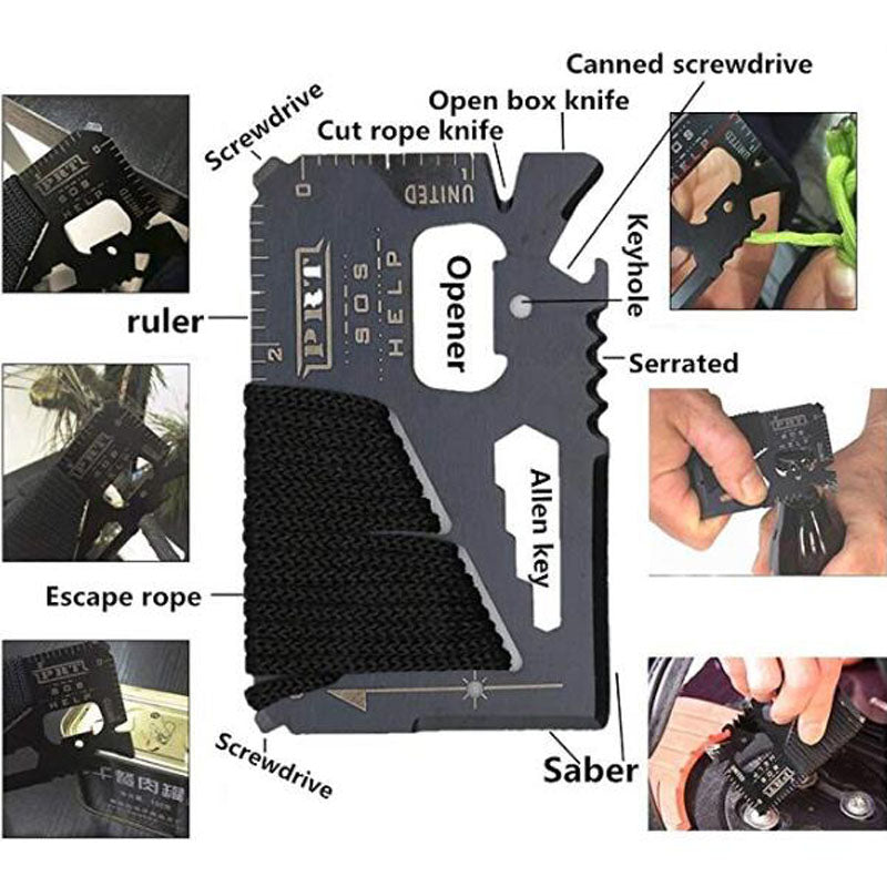 Survival Kit Emergency Set – Multi-Tool Outdoor Camping & First Aid Gear for Hiking, Travel & Wilderness Trekker Essentials