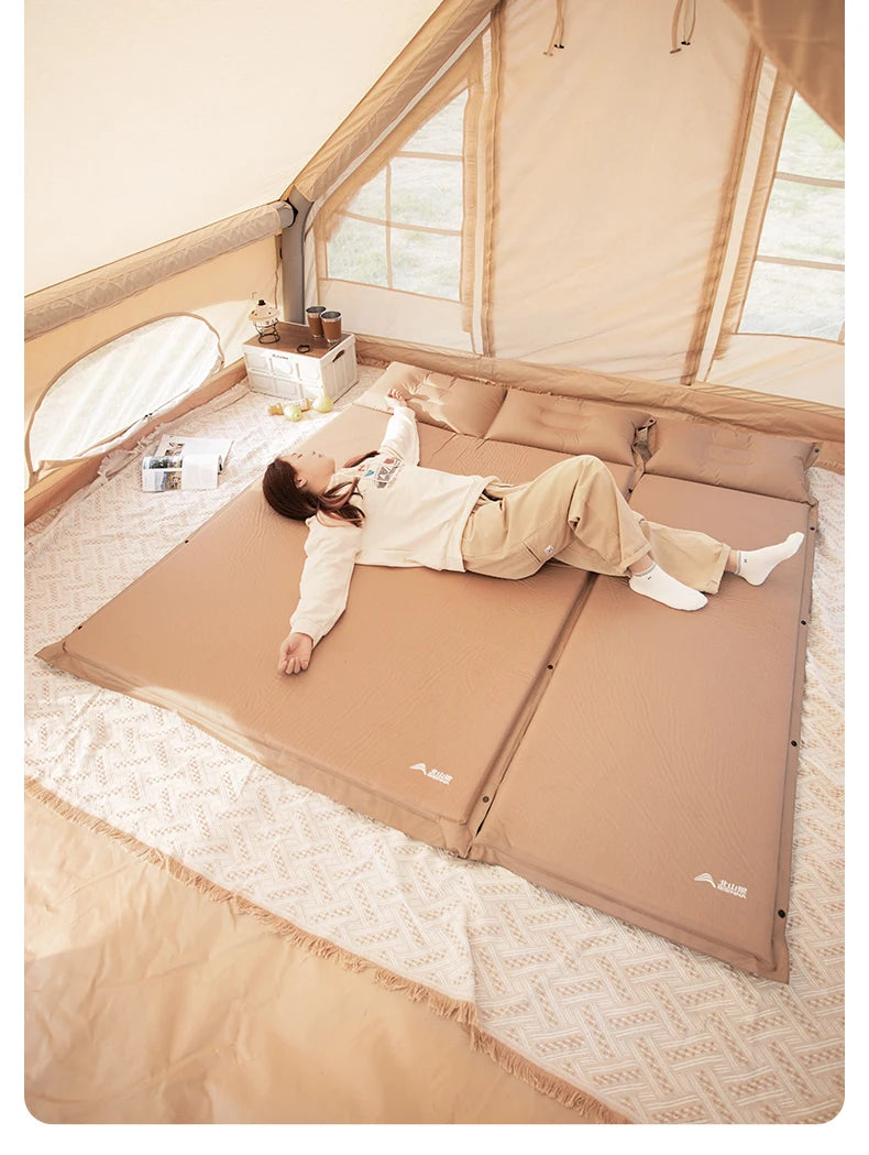 Self-Inflating Camping Mattress – Ultralight Splicable Sleeping Pad for Hiking, Travel & Outdoor Use Trekker Essentials