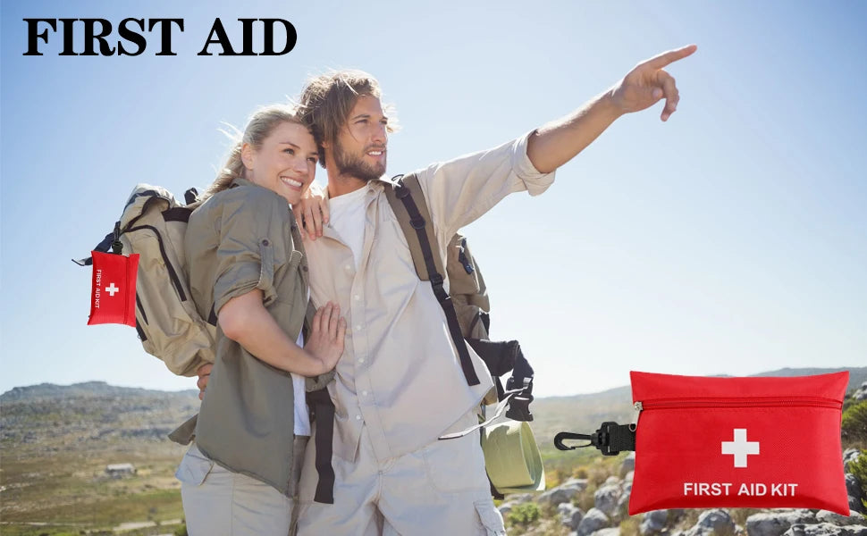 104-Piece First Aid Kit – Waterproof Hard Case Emergency Medical Kit for Travel, Home, Car & Outdoor Use Trekker Essentials