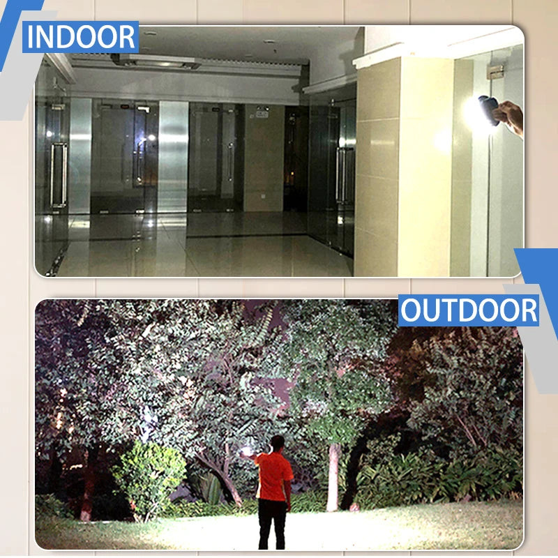 9900mAh Rechargeable Camping Lantern: Ultra-Bright LED Work Light with Magnet & Power Bank