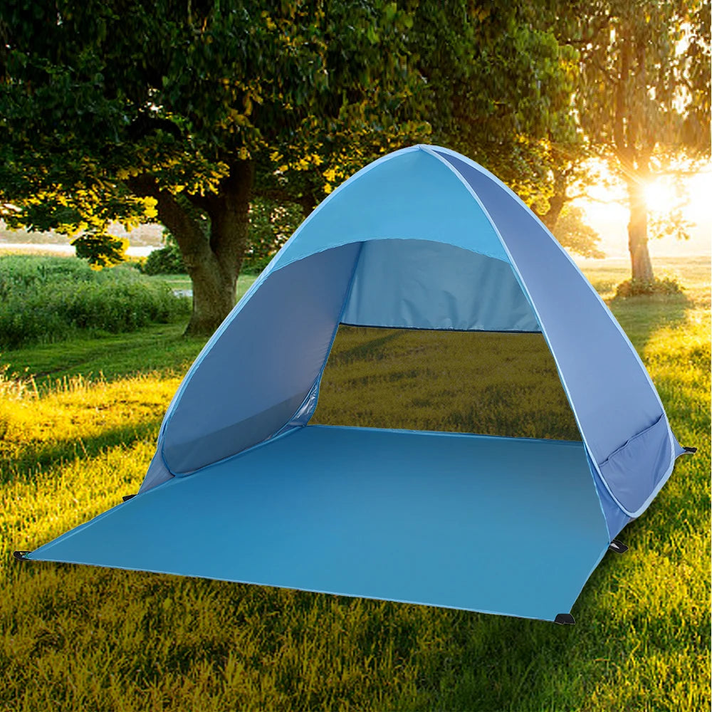 Instant Pop-Up Beach Tent – Lightweight UV Protection Sun Shelter for Camping & Outdoor Travel (1–2 Person) Trekker Essentials